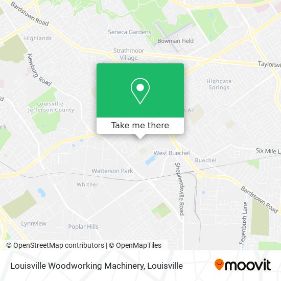 Mapa de Louisville Woodworking Machinery