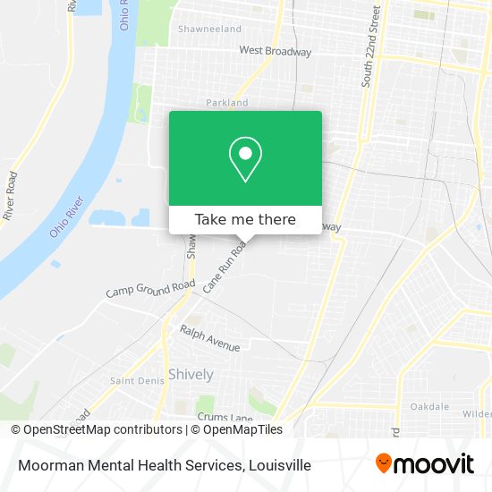 Moorman Mental Health Services map