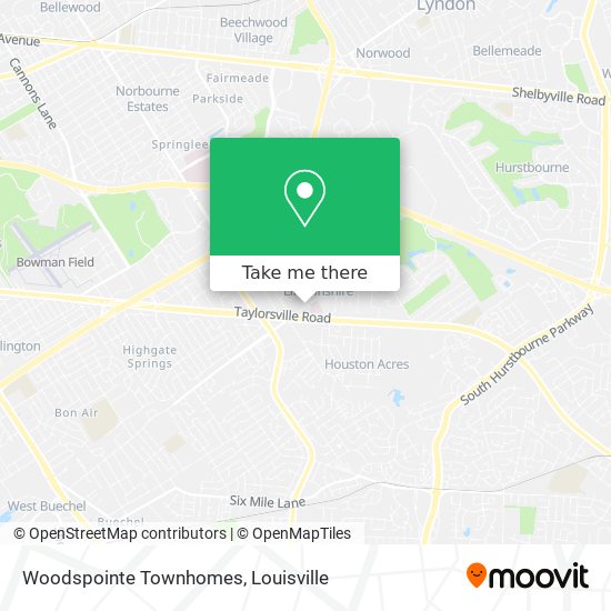 Mapa de Woodspointe Townhomes