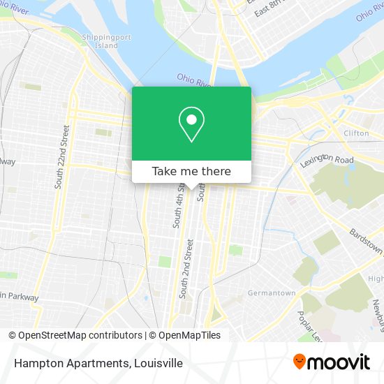 Mapa de Hampton Apartments