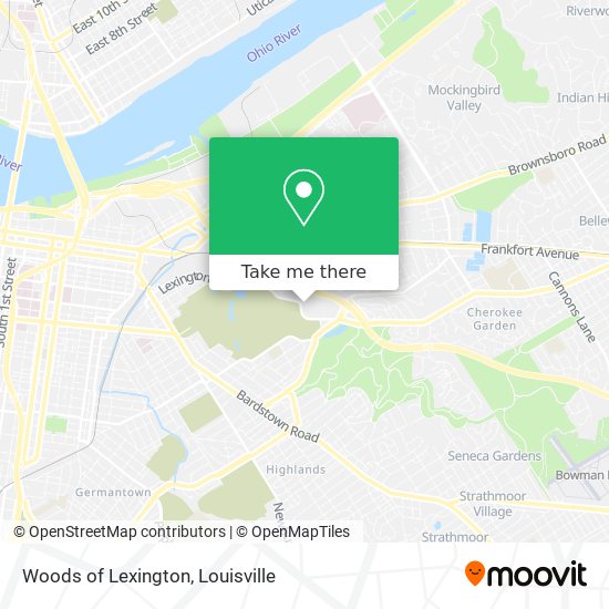 Woods of Lexington map