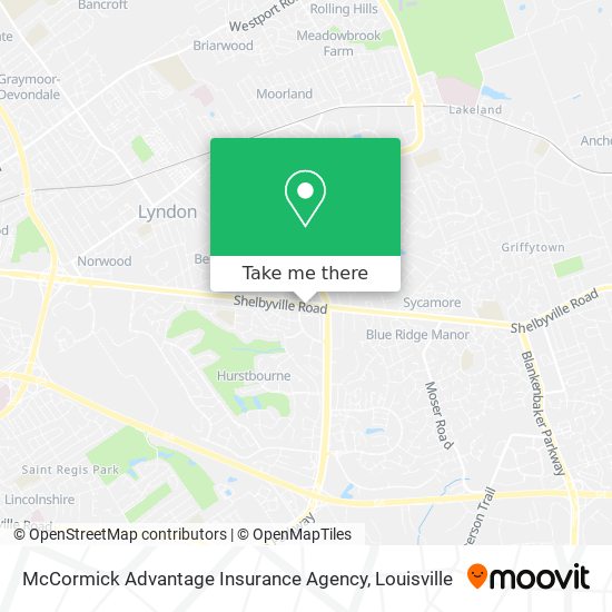 Mapa de McCormick Advantage Insurance Agency