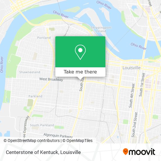 Mapa de Centerstone of Kentuck