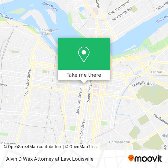 Alvin D Wax Attorney at Law map