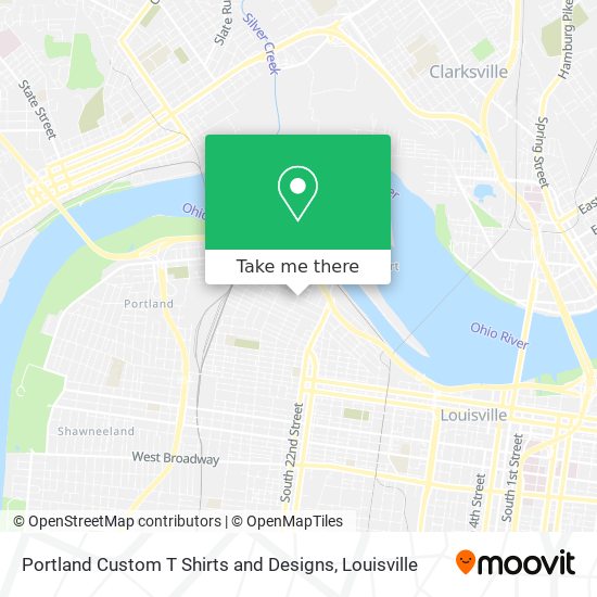 Portland Custom T Shirts and Designs map