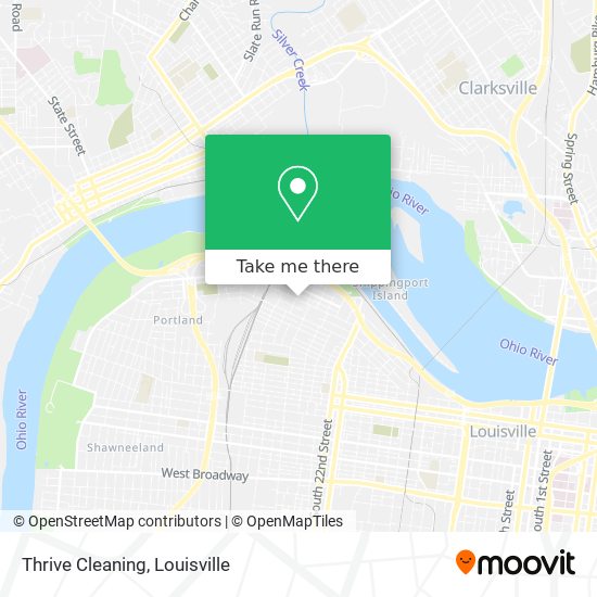 Thrive Cleaning map