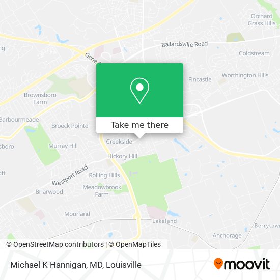Michael K Hannigan, MD map