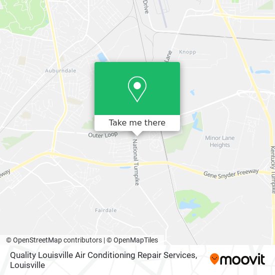 Quality Louisville Air Conditioning Repair Services map