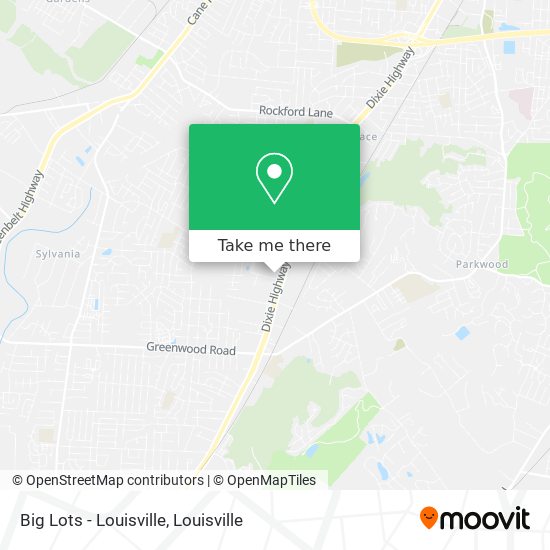 Mapa de Big Lots - Louisville