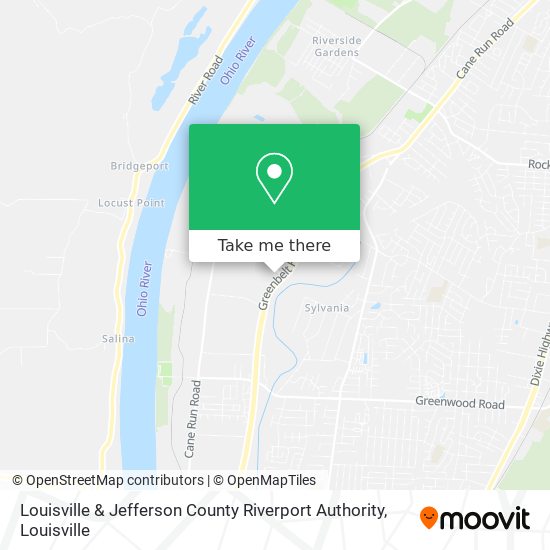 Mapa de Louisville & Jefferson County Riverport Authority