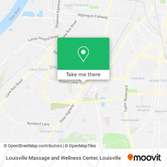 Mapa de Louisville Massage and Wellness Center