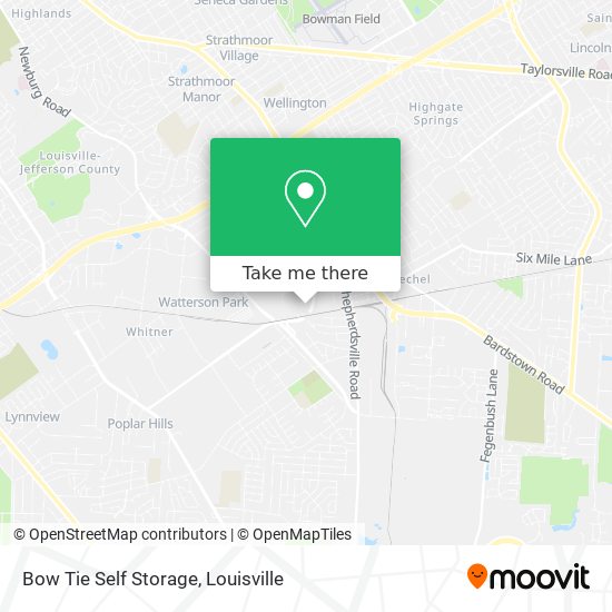 Mapa de Bow Tie Self Storage