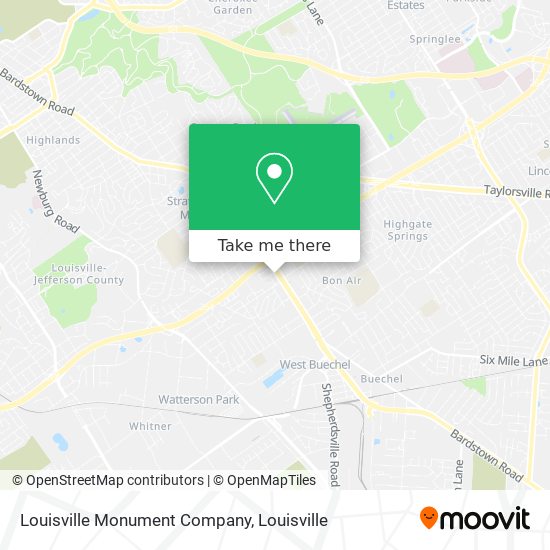 Mapa de Louisville Monument Company