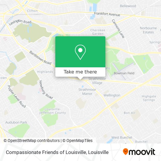 Compassionate Friends of Louisville map