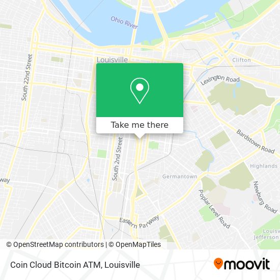 Coin Cloud Bitcoin ATM map