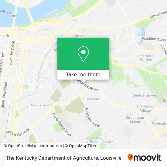 Mapa de The Kentucky Department of Agriculture