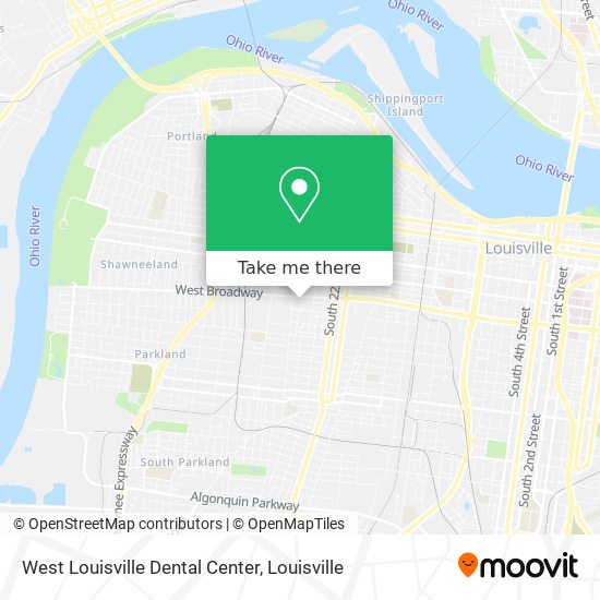 Mapa de West Louisville Dental Center