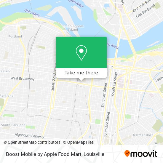 Mapa de Boost Mobile by Apple Food Mart