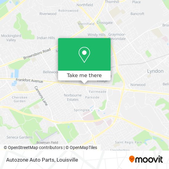 Autozone Auto Parts map