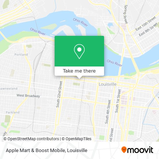 Mapa de Apple Mart & Boost Mobile