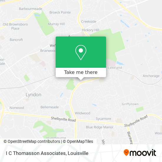 I C Thomasson Associates map