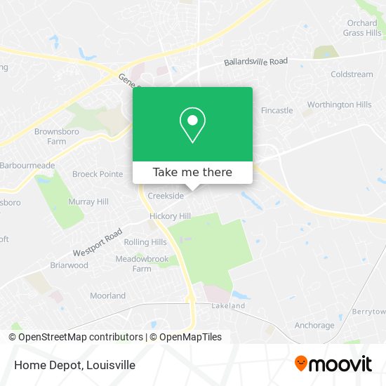 Home Depot map