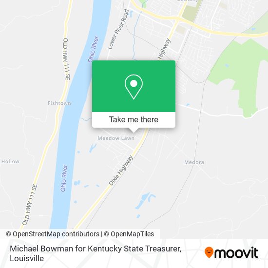 Michael Bowman for Kentucky State Treasurer map