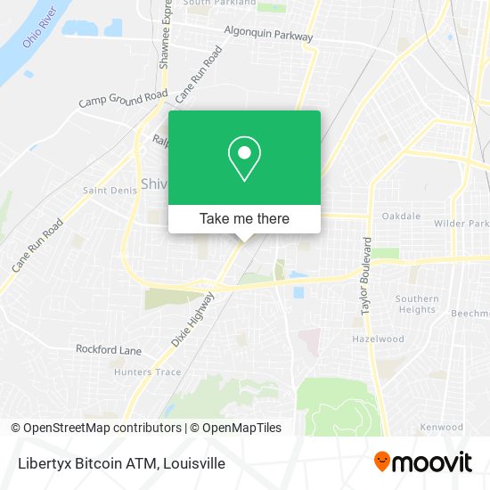 Mapa de Libertyx Bitcoin ATM