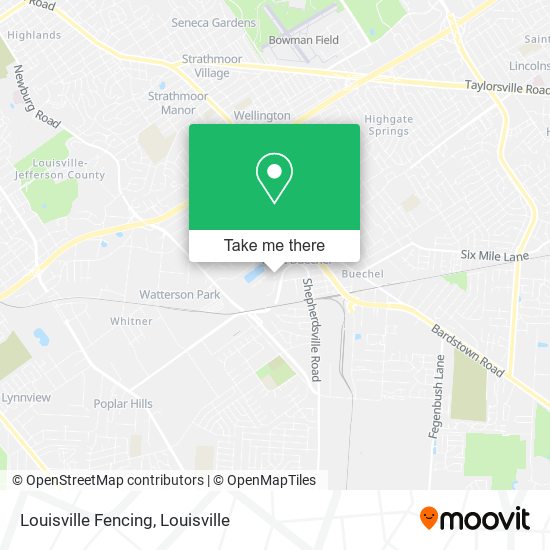 Louisville Fencing map