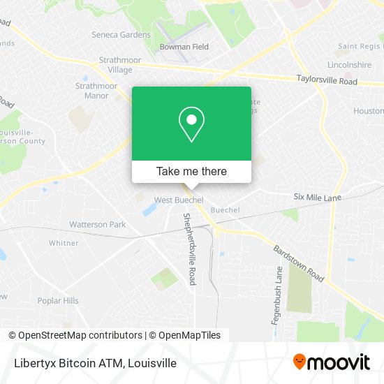 Mapa de Libertyx Bitcoin ATM