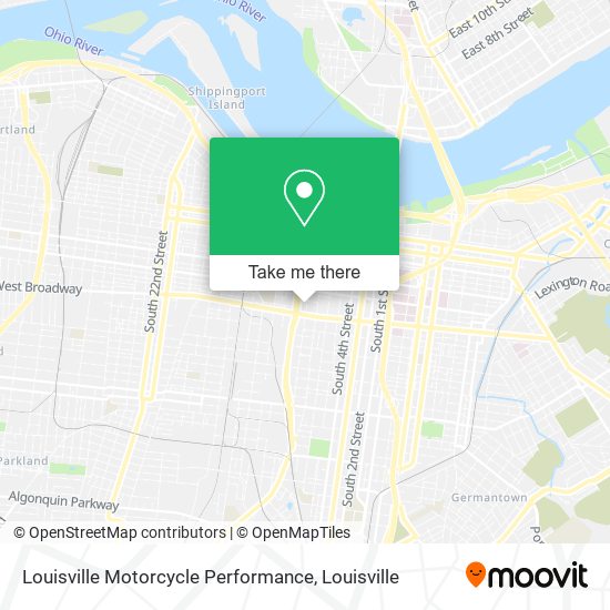 Louisville Motorcycle Performance map