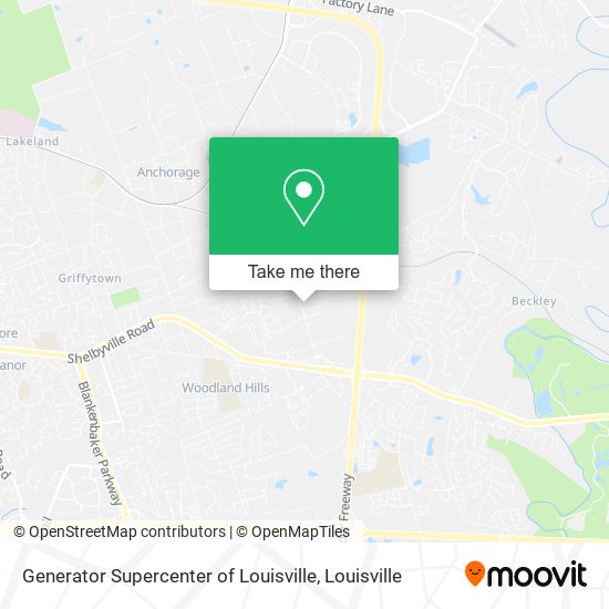 Generator Supercenter of Louisville map