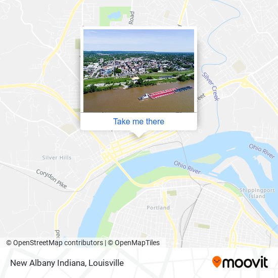 New Albany Indiana map