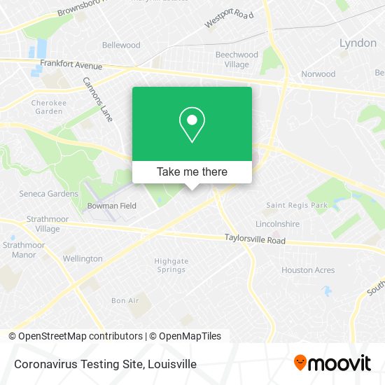 Coronavirus Testing Site map