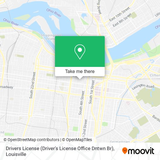 Drivers License (Driver's License Office Dntwn Br) map