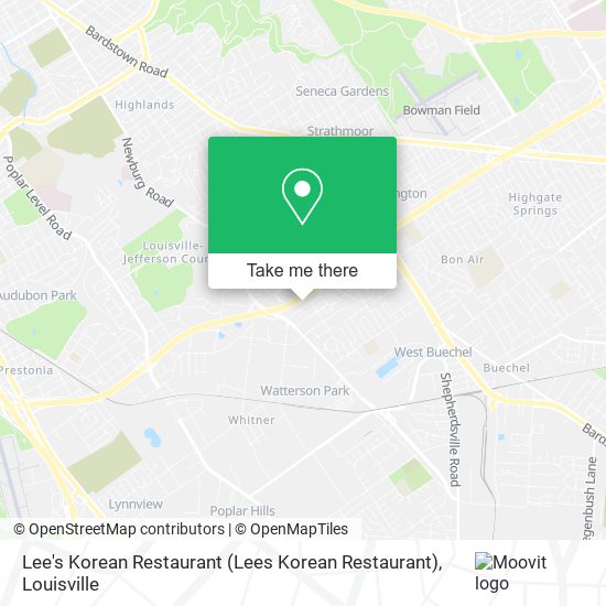 Mapa de Lee's Korean Restaurant (Lees Korean Restaurant)