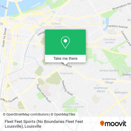 Mapa de Fleet Feet Sports (No Boundaries Fleet Feet Louisville)