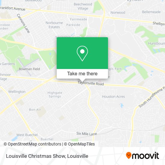 Louisville Christmas Show map