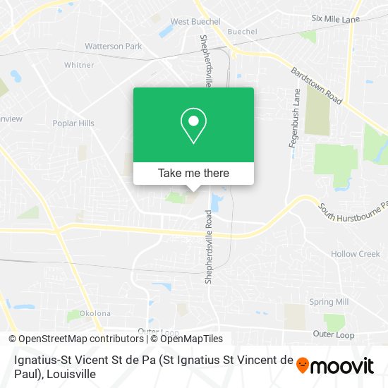 Mapa de Ignatius-St Vicent St de Pa (St Ignatius St Vincent de Paul)