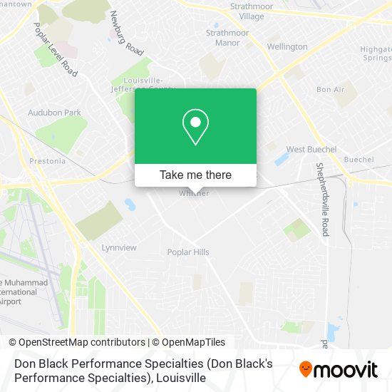 Don Black Performance Specialties map