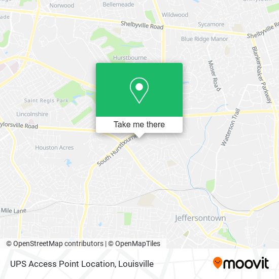 UPS Access Point Location map