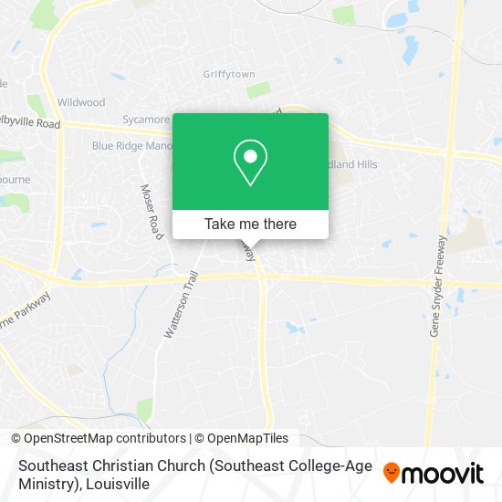 Southeast Christian Church (Southeast College-Age Ministry) map