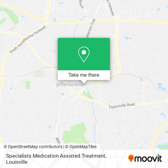 Specialists Medication Assisted Treatment map