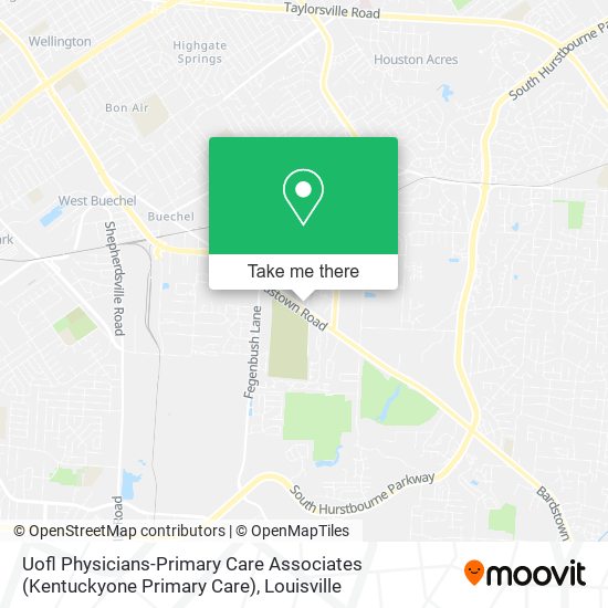 Uofl Physicians-Primary Care Associates (Kentuckyone Primary Care) map