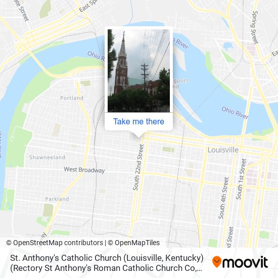 St. Anthony's Catholic Church (Louisville, Kentucky) (Rectory St Anthony's Roman Catholic Church Co map