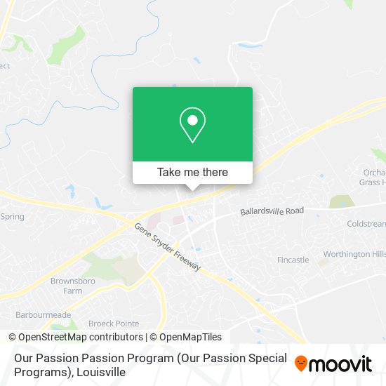 Mapa de Our Passion Passion Program (Our Passion Special Programs)
