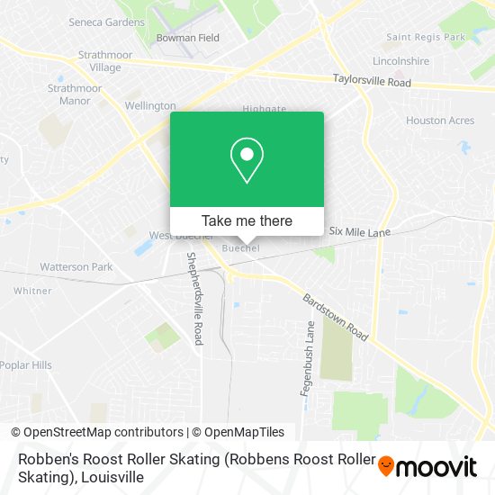 Robben's Roost Roller Skating (Robbens Roost Roller Skating) map