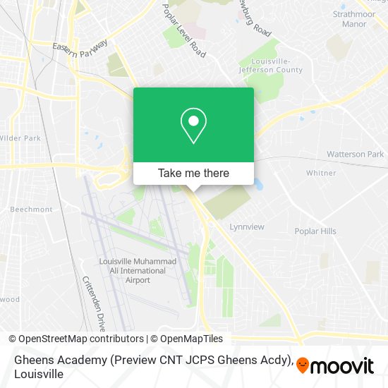 Gheens Academy (Preview CNT JCPS Gheens Acdy) map