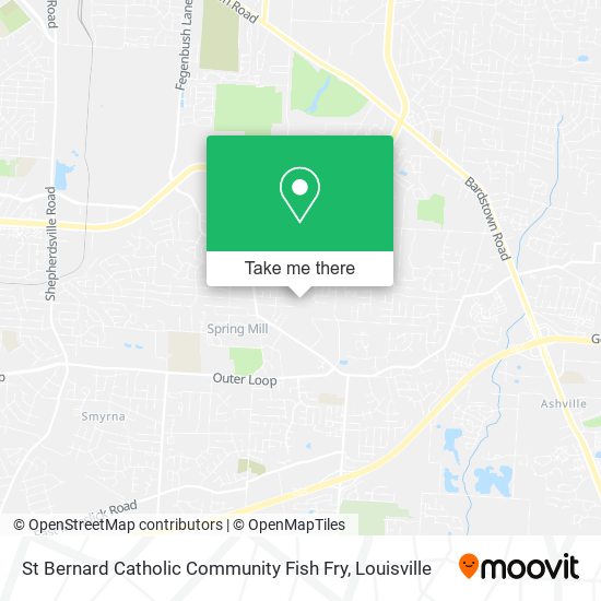 St Bernard Catholic Community Fish Fry map