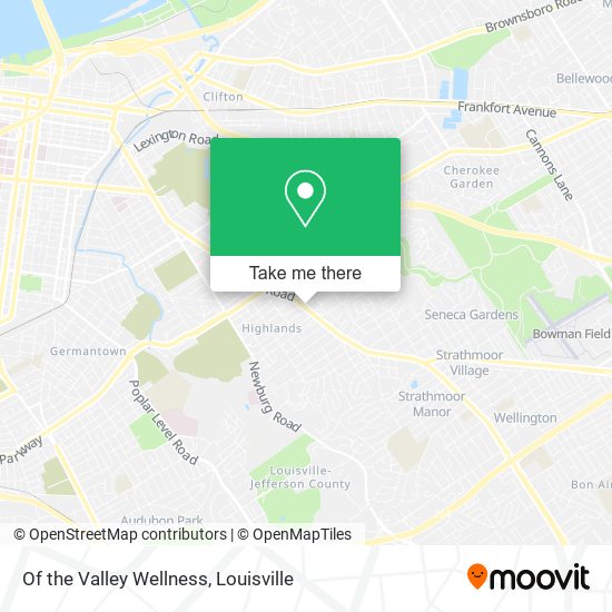 Of the Valley Wellness map